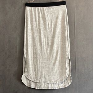 Grey Jersey High Low Skirt NWT